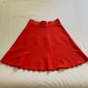 A line knit skirt